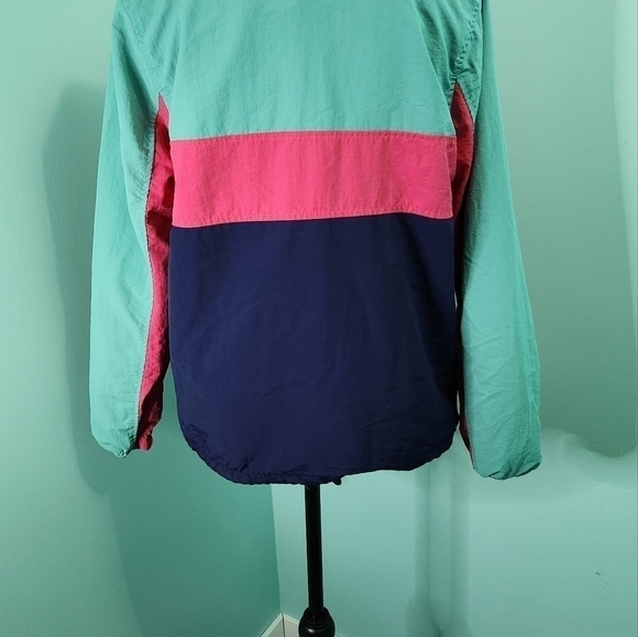 ASHLEY Half Zipper Colorblock Windbreaker Size L Colorful 90's style
Lot L - Picture 3 of 7